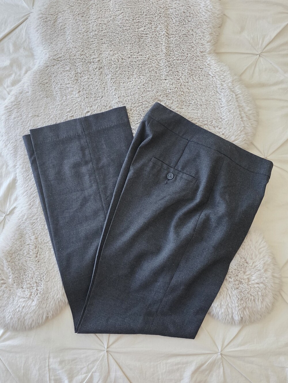 ESPRIT Collection Paris Gray Dress Pants Wide Leg Trousers